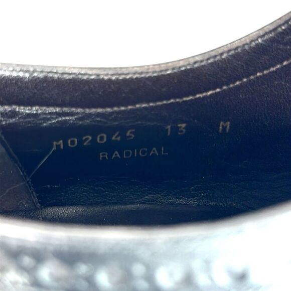 Bruno Magli "Radical" Men's Black Leather Wingtip Italy Dress Shoe Oxfords US 13 - Picture 13 of 13